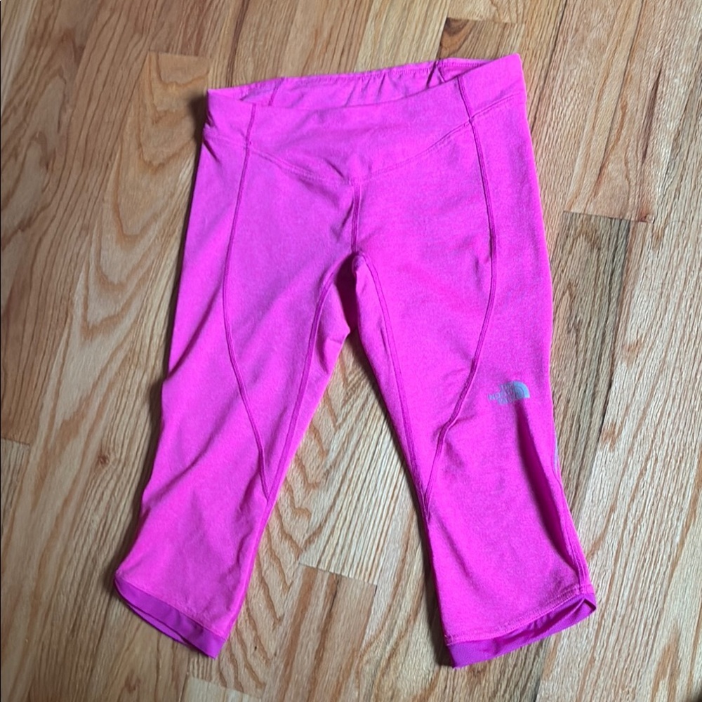 The North Face Pink Movement Capri Leggings; Small